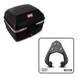 Baú Givi Monolock E27 Traffic + Bagageiro Fazer 250 2018+