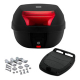 Baú Moto Bauleto Com Base 28 Litros Pro Tork Smart Box Novo