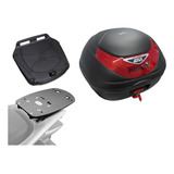 Baú Moto Givi 35 L E350n + Bagageiro Scam Xl 700 Transalp