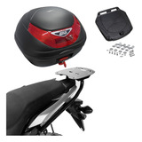 Baú Moto Givi 35 Litros E350n + Bagageiro Scam Cb 500x