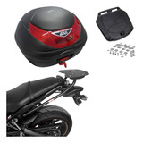 Baú Moto Givi 35 Litros E350n + Bagageiro Scam Mt 03 / R3