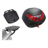 Baú Moto Givi 35l E350n + Bagageiro Scam Nmax 160 16/20