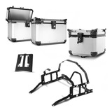 Bau Moto Traseiro 35 L + Bauletos Laterais 33 L + Suportes