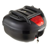 Bauleto De Moto Baú Glider 35 L + Grade Externa Injetada