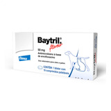 Baytril Flavour 50mg Cães Gatos C/ 10 Comprimidos Palatáveis