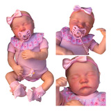 Bebê Reborn Menina Linda Silicone Enxoval Completo Promoção