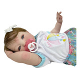 Bebe Reborn Princesa Banho Silicone Realista Menina