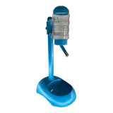Bebedouro Comedouro Inox Caes E Gato C/ Suporte Chalesco