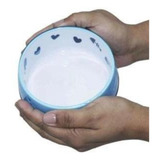 Bebedouro Comedouro Tigela Anti-derrapante Gatos 350 Ml Cor Azul