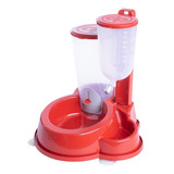 Bebedouro E Comedouro Automatico Durafeeder Deluxe Vermelho