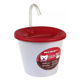 Bebedouro Fonte Gato Postura Correta Bivolt Automatica Cor Vermelho