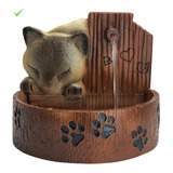 Bebedouro Gato Bebedouro Gatos E Cães Tipo Fonte Água Cor Marrom 2