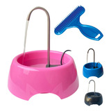  Bebedouro Gato Fonte Agua Bebedor 600ml Eletrico Bivolt Cor Rosa