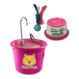 Bebedouro Tipo Fonte P/gatos Facil Font+comed+bolapena