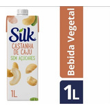 Bebida Vegetal Silk Castanha De Caju 1l  Kit C/12 Unidades