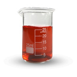 Becker De Vidro Forma Baixa Graduado 25ml Bequer