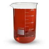 Becker De Vidro Forma Baixa Graduado 5000ml Bequer