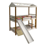 Beliche Solteiro Manuela Com Escorregador E Led Branco/mel