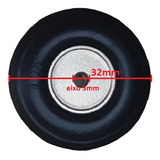 Bequilha - Roda De Borracha 3.2cm/1.25 Poleg. Cubo Aluminio