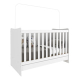 Berço 4x1 C/ Colchão Multimóveis Evolution Fg3024 Branco