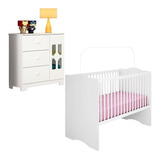 Berço Americano Alegria E Cômoda Infantil New Cristal