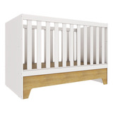 Berço Americano Mini Cama Malu Branco Bétula Carolina Cor Branco Acetindo Bétula