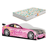 Berço Cama Carro Solteiro Barbie Infantil C Colchão