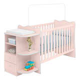 Berço Cômoda Com Cantoneira Qmovi Doce Sonho