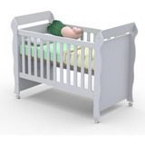 Berço Infantil Mini Cama Mirelli Branco Brilho Carolina Baby