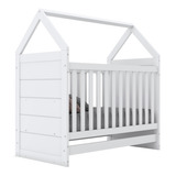 Berço Mini Cama Montessoriano Cabana Americano Branco Henn