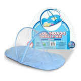 Berço Mosquiteiro Tenda Portátil Cama Colchão - Rosa Ou Azul