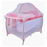 Berço Portátil Burigotto New Aconchego Rosa