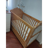 Berço Provençal Infantil 2 Em 1 -100% Madeira Maciça 