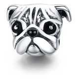 Berloque Cachorro Pug Prata 925 Com Certificado