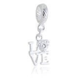 Berloque Feminino Love Presente Namorada Prata 925 Premium