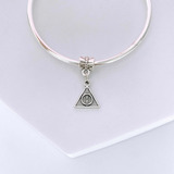 Berloque Pingente Charm Banhado A Prata 925 Harry P