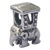 Berloque Pingente Elefante Aço Inox P/ Todas Pulseiras