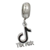Berloque Pingente Tiktok Aço Inox Compatível Pandora Vivara