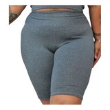 Bermuda Academia Shorts Feminino Plus Size Ginastica