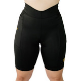 Bermuda Ciclista Feminina Com Forro Gel Short Pazani Sport