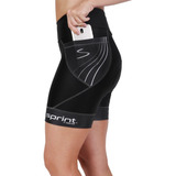 Bermuda De Ciclismo Bike Sprint Race Feminina Com Bolso