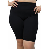 Bermuda Feminina Fitness Academia Plus Size Básica Cós Alto