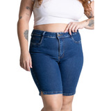 Bermuda Feminina Sawary Jeans Plus Size Com Lycra 276163