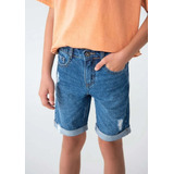 Bermuda Jeans Infantil Menino Tradicional Hering-