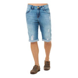 Bermuda Jeans Masculina Evt Mid Drop - Eventual