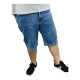 Bermuda Jeans Masculina Plus Size Algodão