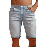 Bermuda Jeans Masculina Slim Nova Coleção
