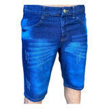Bermuda Jeans Masculina Tradicional Qualidade Premium Barato
