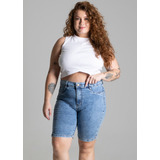Bermuda Jeans Sawary Plus Size - 275359
