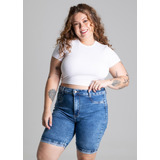 Bermuda Jeans Sawary Plus Size - 276162